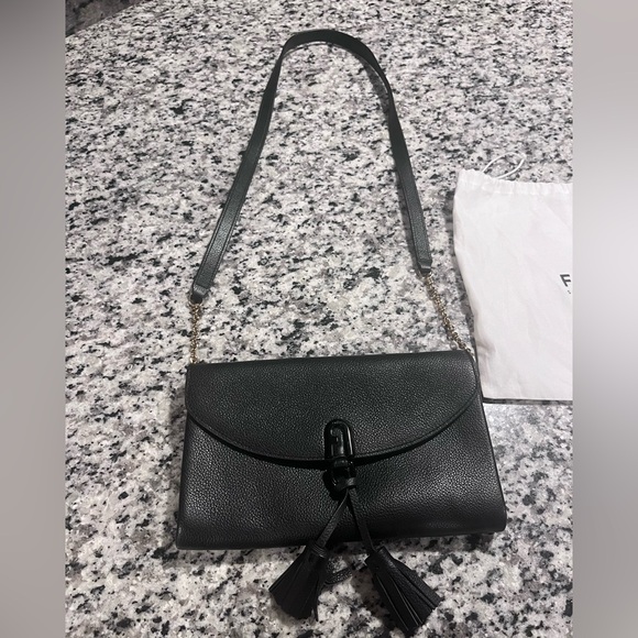 Furla Handbags - Furla Black Leather Shoulder / Crossbody Bag with Dust bag